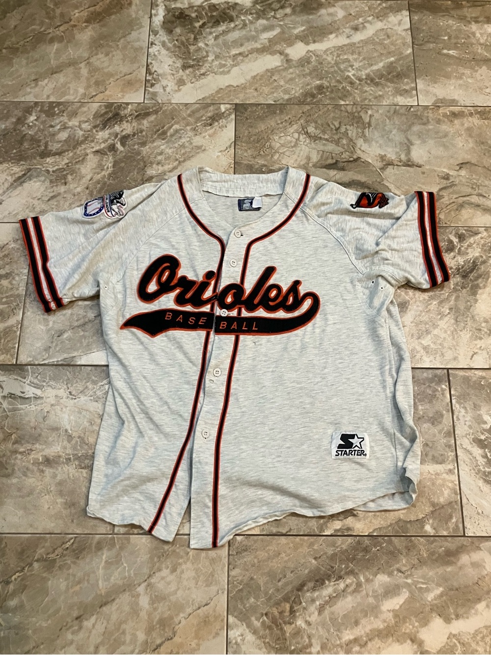 Vintage 1990s Starter Baltimore Orioles baseball jersey